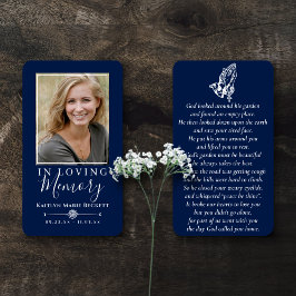 Einfaches Foto Praying-Hands-Gedenkkarten