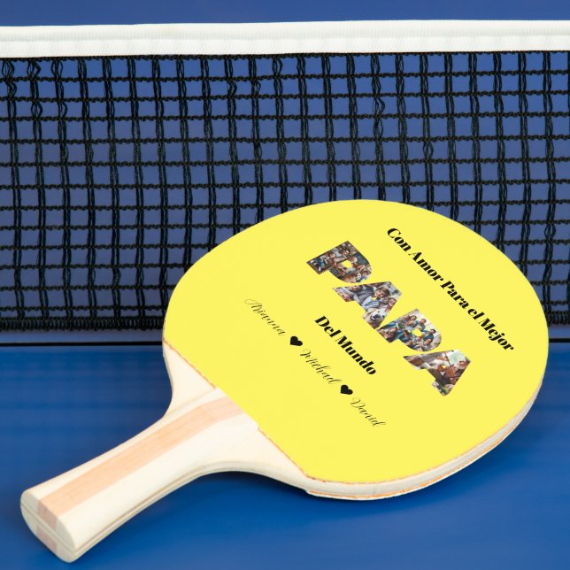 Einfaches Foto Skript Bester Vater je Spanisch Tischtennis Schläger (InSitu)