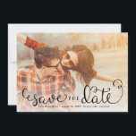 Einfaches Foto Speichern Sie die Daten, Handschrif Save The Date<br><div class="desc">Dieses einfache Foto speichert die Daten mit charmanten handgeschriebenen Kalligrafiebeschriften. Überlagert auf Ihrem Foto mit einem weißen Faden am unteren Rand (Sie können dies entfernen,  wenn Sie es nicht über Zazzle's Anpassungs-/Personalisierungs-Tool benötigen). Ein niedlicher Polka Dot Hintergrund endet am Design!</div>