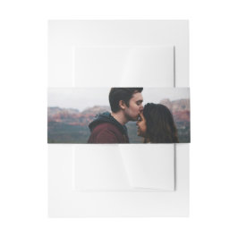 Einfaches Foto Thema Hochzeitsfeier Einladung Bauc Einladungsbanderole