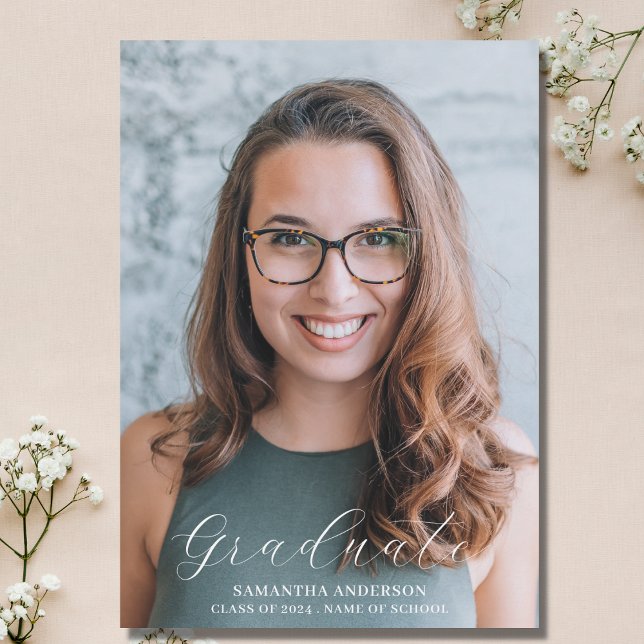 Einfaches Foto Uni-Abschluss Ankündigung (Von Creator hochgeladen)