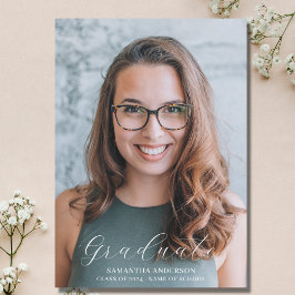 Einfaches Foto Uni-Abschluss Ankündigung