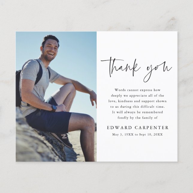 Einfaches Foto zur Beerdigung des Haushalts (Vorderseite)