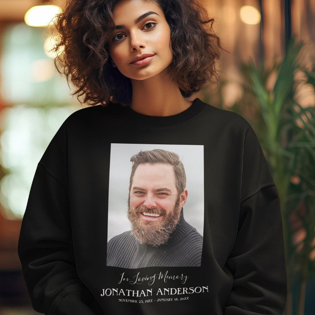 Einfaches Foto zur Beerdigung Sweatshirt (Von Creator hochgeladen)