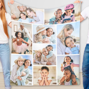 Einfaches Fotocollagenbild Fleecedecke