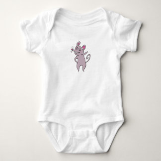 Einfaches freches Maus-Baby-Top Baby Strampler