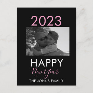 Einfaches Frohes Neues Jahr 2023 Foto Postkarte