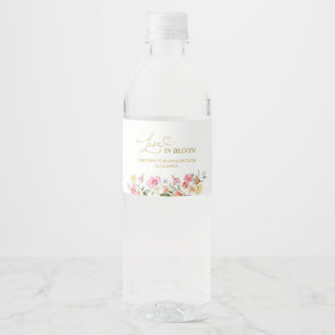 Einfaches Frühlings-Blumen-Hochzeitsdusche-Flasche