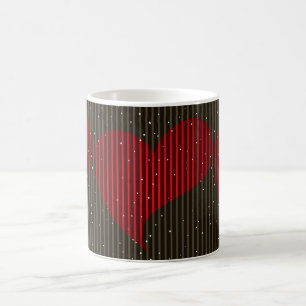 Einfaches funkelndes Valentinsherz Kaffeetasse