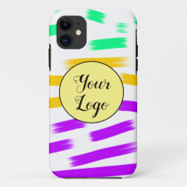 einfaches, gelbblaues Wasserfarbenlogo Case-Mate iPhone Hülle