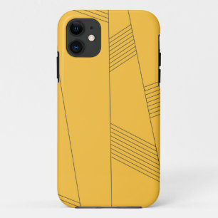 Einfaches, gelbes, modernes abstraktes Grafikdesig Case-Mate iPhone Hülle