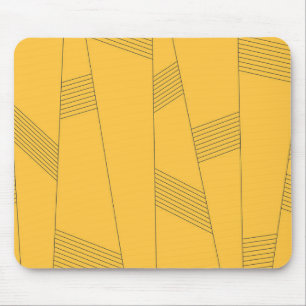 Einfaches, gelbes, modernes abstraktes Grafikdesig Mousepad