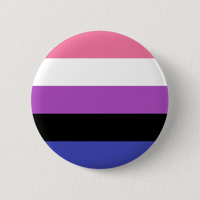 einfaches Genderfluid Button (Vorderseite)