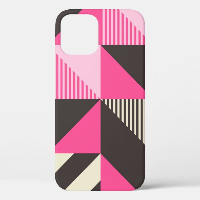 Einfaches geometrisches Kunstwerk mit bearbeitbare Case-Mate iPhone Hülle (Rückseite)