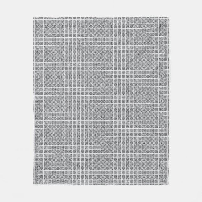 Einfaches geometrisches rustikales Muster Fleecedecke (Vorderseite)