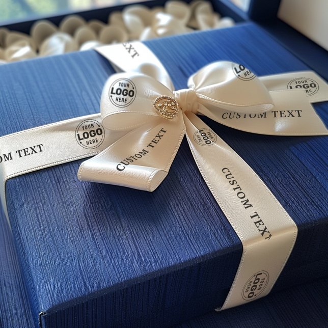 Einfaches Geschäft mit benutzerdefinierten Logos Satinband (Von Creator hochgeladen)