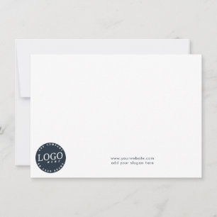 Einfaches Geschäftslogo und Corporate-Thank-You-Ka