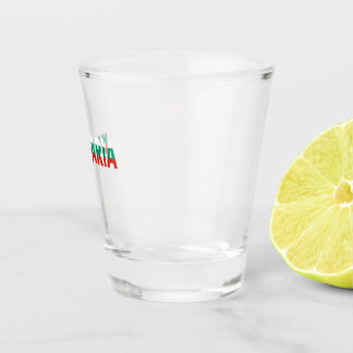 Einfaches Geschenk für die Staatsflagge Bulgariens Schnapsglas