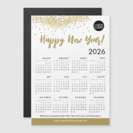 Einfaches Glück im neuen Jahr 2026 Kalender Ihr Lo Magnetkarte