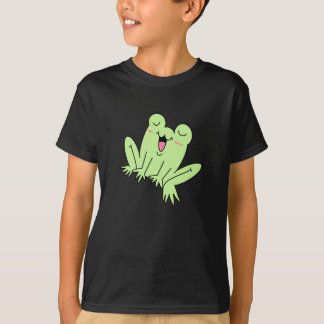 Einfaches Glückliches Frosch Kind-Shirt T-Shirt