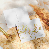 Einfaches Gold besser Save the Date
