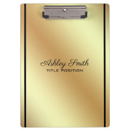 Einfaches Gold-Hintergrund Klemmbrett