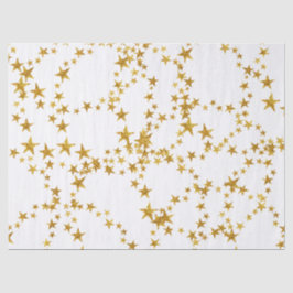 Einfaches Gold- und Weißsternpapier Seidenpapier