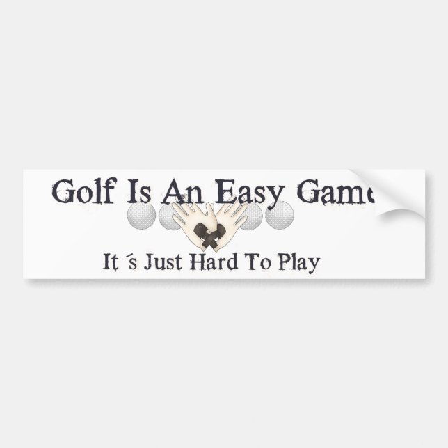 Einfaches Golf Autoaufkleber (Vorne)