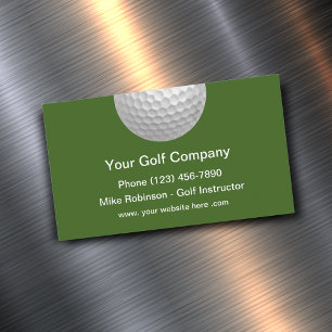 Einfaches Golf-Sport-Thema Magnetische Visitenkarte