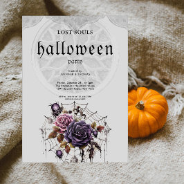 Einfaches gotisches Halloween-Party Einladung