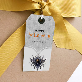 Einfaches gotisches Halloween-Party Geschenkanhänger