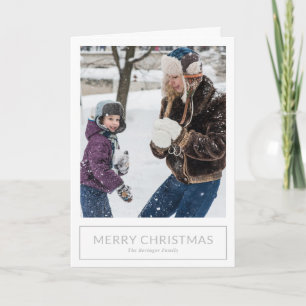 Einfaches graues Minimalistisches Foto Weihnachten