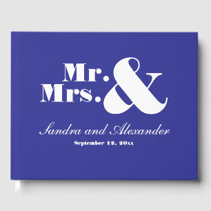 Einfaches griechisches Royal Blue, elegant, Foto W Gästebuch