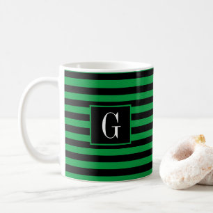 Einfaches Grünstreifen Vatertag Kaffeetasse