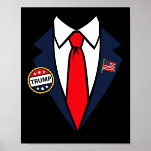 Einfaches Halloween-Kostüm für Donald Trump, letzt Poster