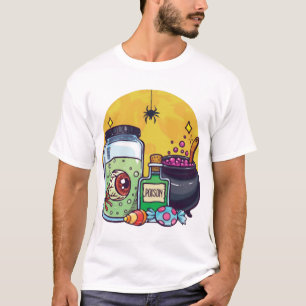 einfaches Halloween-Kostüm Halloween-Stimmung T-Shirt