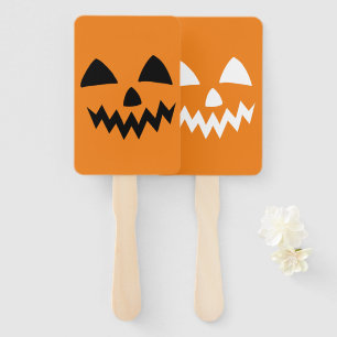 Einfaches Halloween-Kürbisgesichtsgeister beängsti Fächer