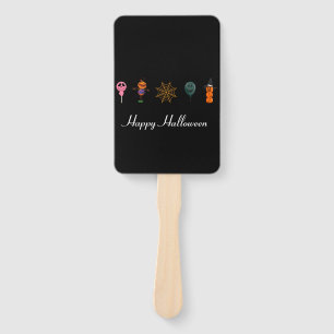 Einfaches Halloween-Kürbisgesichtsgeister beängsti Fächer