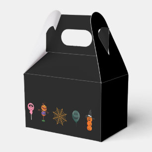 Einfaches Halloween-Kürbisgesichtsgeister beängsti Geschenkschachtel