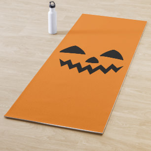 Einfaches Halloween-Kürbisgesichtsgeister beängsti Yogamatte