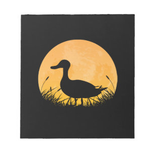 Einfaches Halloween-Outfit Ente Mallard Dipper Mon Notizblock