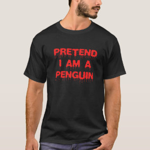 Einfaches Halloween-Pinguin-Kostüm, tu so, als wär T-Shirt