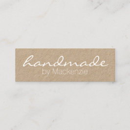 Einfaches handgemachtes Handwerk Kraftpapiers Mini Visitenkarte