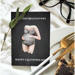 Einfaches Happy Pregnant Valentinstag Gift Feiertagspostkarte
