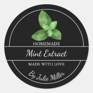 Einfaches, hausgemachtes Minenextraktionslabel Runder Aufkleber