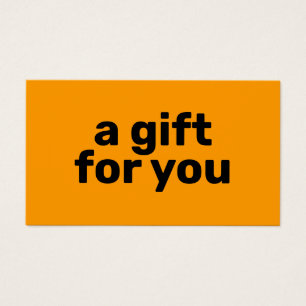 Einfaches Helles Orange Fett Modernes Geschenkguts