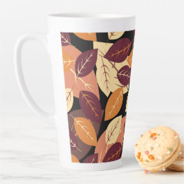 Einfaches Herbstlassen dunkel Milchtasse