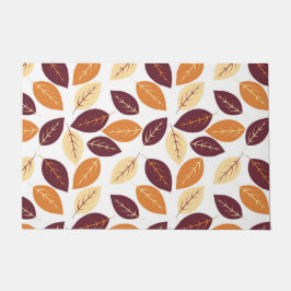 Einfaches Herbstverlassen Tür Fußmatte