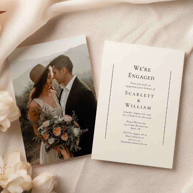 Einfaches herkömmliches Minimal-Foto Wir sind Verl Einladung (Von Creator hochgeladen)