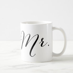 Einfaches Herr Script Stylisches modernes Hochzeit Kaffeetasse